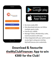 Download the MyClubFinances App & be in with a chance to win!
