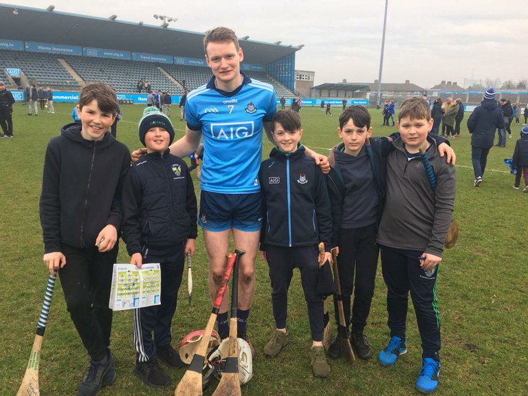 Some of our U12 boys were in Parnell Park to see Dublin's win v Waterford yesterday and were rewarded with a meeting some of the team - pictured here with Shane Barrett of Na Fianna