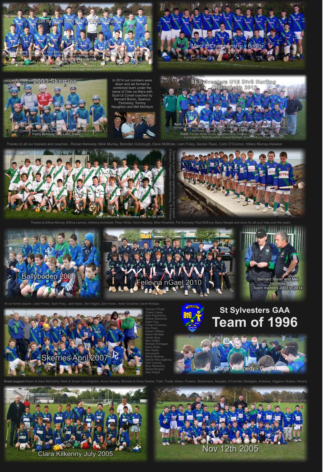 Team of '96 Collage