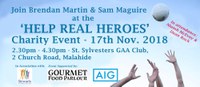Support 'Help For Real Heroes' on Sat 17th Nov at St Sylvester's Clubhouse