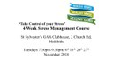 Take Control of Your Stress Talk Tmrw 13th Nov